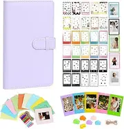 Aisnyho Instant Film Accessories Kit for Instax Mini LiPlay 12 11 9 8+ 8 evo 99 SE 40 90 70 50S 26 25 7S Camera,Include Album/Film Stickers/Mini Frames/Colorful Clip, Lilac Purple