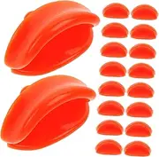 Levemolo 20 Pack Duck Mouth Inserts Plastic Craft DIY Duck Mouth Animal Toy Mini Decorations