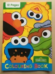 ~ Sesame Street Colouring Book ~ Elmo ~Big Bird~Cookie Monster~Oscar the Grouch~