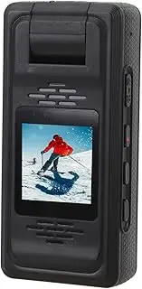 Body Worn Camera Portable 4K, 12MP 180 Degree Rotatable Lens, 1.3in Screen, Back Clip Video Recorder, Wearable Camcorder for Travel Outdoor