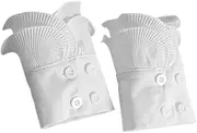 [LIFKOME] Elegant Hand Cuffs for Women Fabric Wrist Sleeves Dress Accessories Elastic Cuffs Fingerless Gloves for Dresses Sweaters