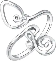 [Beavorty] Adjustable Open Toe Rings for Women Stylish Foot Jewelry Unique Design Comfortable Fit Durable and Skin Friendly for Summer Wear