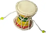 AONA Wooden Damru (Damroo), Shiva Damaru,use it for Temple, use it as a Gift/Puja Articles | Height: 6 cm