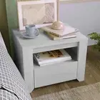 White Nightstand With Drawers, Wood Nightstand White, Small White Bedside Table