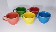 Fiesta Ware Homer Laughlin HLC Coffee Tea Cups Set of Five