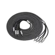 Recoil XI412 99.99% OFC 12ft 4-Channel RCA Audio Interconnects Cable