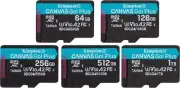Kingston MicroSD Canvas Go Plus 200MB/s (SDCG4) Memory Card 64GB 128GB