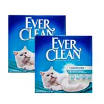 <奶油貓咪🥞>免運 😘藍鑽 貓砂 白標 盒裝 EVERCLEAN 雙重活性碳低過敏結塊貓砂(白標)25LBX2入組