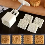 Mooncake Mold DIY Plastic Pastries Cake Plungers Hand Press Mould Baking Tool