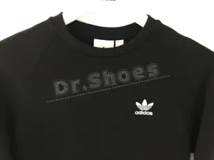 【Dr.Shoes 】Adidas Sweatshirts 男裝 休閒 大學T 長袖T恤 白ED6208 黑DV1600