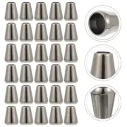 30pcs Double Hole Cord Stopper Cord Rope Ends Spring Cord Toggle