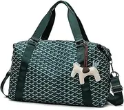 Duffle Bag Waterproof Tote Bags Everything Bag Carryon Gymbag Yoga Bag Hospital Holdalls with Wet Pocket for Travel Swimming Sports and Gym Activities, GREEN, Sports