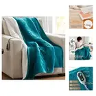 Heated Blanket, Eletric Throw Blanket, Soft, Warm, Reversible Plush - Sherpa ...