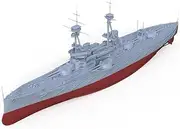 YYC1800529S 1/1800 Military Model Kit HMS Bellerophon Battleship Full Hull