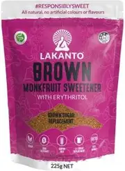 Lakanto Brown Monkfruit Sweetener Brown Sugar Replacement 225g