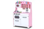 Kids Wooden Kitchen Pretend Play Set Toy Toddlers Children Cooking Food Cookware