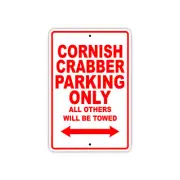 Cornish Crabber Parking Only Boat Ship Yacht Dock Notice Aluminum Metal Sign