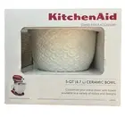 KitchenAid 5 Quart Ceramic Bowl Tilt-Head Stand Mixers KSM2CB5TWM, White