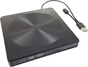 jojofuny to Cd/DVD Drive External Optical Drive No External Power Required Lightweight for