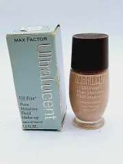 Vintage 1960s Max Factor Ultralucent Natural Honey Oil Free Make Up NOS