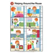 Learning Can Be Fun Wall Chart Helping Around the House