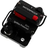 GANAZONO Automatic Circuit Breaker with Manual Reset Inline Fuse for Car and Trolling Motors Reliable Overload Protection for Vehicle Electrical Systems and Boat Audio