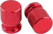 xinjiedianzi Tyre Valve Cap Compatible With NINJA 400 650 300 250 250R ZX14R ZX10R ZX6R Accessories CNC Aluminum Wheel Air Port Cover(Red)