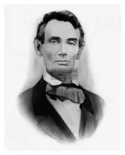 PRESIDENT ABRAHAM LINCOLN BEARDLESS YOUNG PORTRAIT 8X10 B&W PHOTO