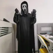 Adult Halloween masks, dresses, costumes, ghost party props