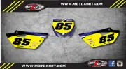 Custom number plate graphics for Yamaha YZ 85 2015 - 2019 DIGGER style stickers
