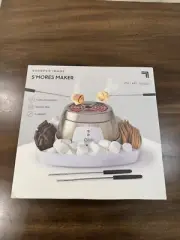 BRAND NEW SHARPER IMAGE Electric Tabletop S'mores Maker for Indoors Serving Tray