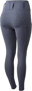 [HORZE] Everly Women's Full Seat Winter Riding Tights - Steel Grey - 32