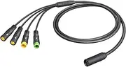 1T4 Cable Wiring Harness for Bafang BBS01 BBS02 BBSHD Mid Drive Motor Display Brake Thumb Throttle Waterproof Connector 51in