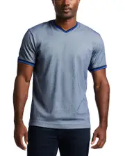 Robert Graham Holton Textured V Neck Tee