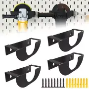 4 Pack Angle Grinder Holder Tool Wall Mount Bracket for 5 Inch Grinder Cutter