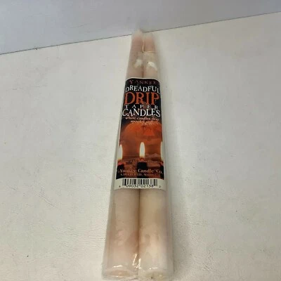 New Sealed Yankee Candle Dreadful Drip Taper Candles 12” Drips Red Halloween