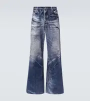 [Junya Watanabe] Junya Watanabe x Levi's® high-rise flared jeans UK 32 blue