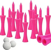 Golf Ball Tees - Reduce Friction Professional Golf Tees - Professional Mixed Color Sports Accessories Unbreakable Practice Supplies for Men, Women & Outdoor