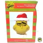 The Grinch Who Stole Christmas Grinchy Santa Hat Cookie Jar 2022 Department 56