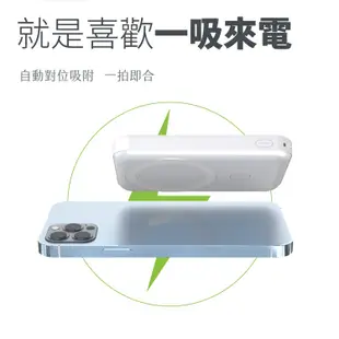 【POLYBATT】NCC認證10000mAh 磁吸/支架式雙孔無線行動電源 支援MagSafe 無線15W快充 充電器