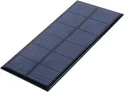 Portable 1W 3V Crystalline Silicon Solar Cell Panel for Outdoor, Lightweight and Compact, Widely Used in Outdoor Solar Powered Appliance, Battery Charging, Home Garden Light,