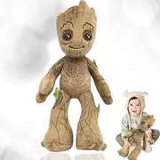 Groot Cuddly Toy, 30 cm Groot Plush Toy, Cute Soft Plush Throw Cushion, Soft Plush Toy, Children's Cuddly Toy Doll Decor, Groot Tree Man Plushie for Children, Birthday Party Gift