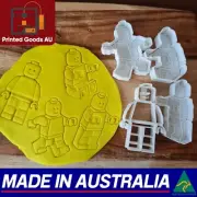 Lego Man Figure Cookie Cutter Embosser Stamp Biscuit Fondant Cutters