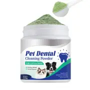 Dog Teeth Cleaning Powder Cat & Dog Teeth Cleaner Odor & Bad Breath Remover