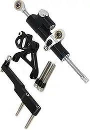 WILRAY Motorcycle Steering Damper Stabilizer with Mounting Bracket Adapter Set for CB1000R 2008 2009 2010 2011 2012 2013 2014 2015 2016