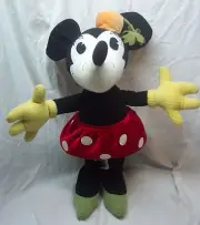 Walt Disney RETRO STYLE POSEABLE MINNIE MOUSE 17" Plush STUFFED ANIMAL NEW