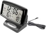 Universal Dual Temperature Car with Luminous Display Battery Digital Clock for Auto | Supplies