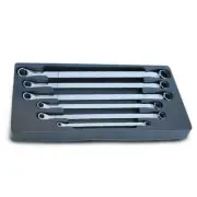 SP Tools SP10236 6pce 15° Offset Metric Double Ring Long Spanner Set