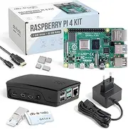 Raspberry Pi 4 4 GB Okdo Kit, USB-C Power Supply 15 W, Housing, Heatsink Set