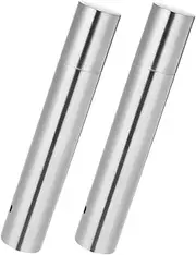 SEWACC 2pcs Metal Storage Tube for Diplomas and Certificates Portable Document Holder Sleek Design for Birth Certificates and Important Papers Versatile Use for Travel and
